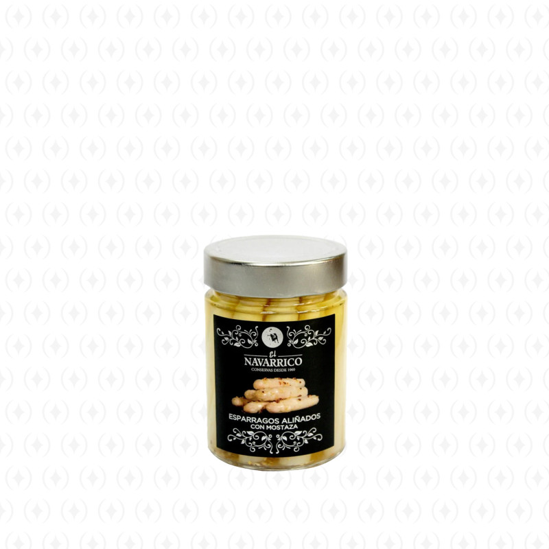 Espárragos con adobo de mostaza de El Navarrico