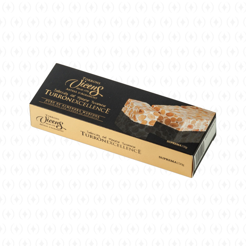 Hard Almond Nougat Excellence Turrón by Vicens